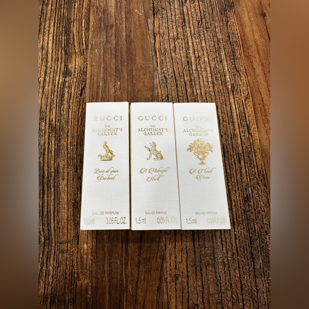Gucci Alchemist's Garden Mini Perfume Set - White & Gold